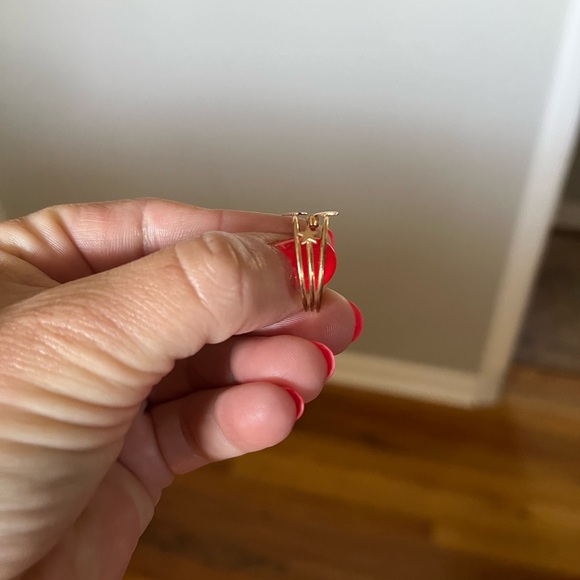 ZOE CHICCO 14K GOLD & DIAMOND RING ITTY BITTY SYMBOL RING - SIZE 7 - Picture 9 of 12